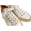 Used HERMES Shoes Sneakers Shoes Low Cut Men's Men's Leather Genuine Leather White White