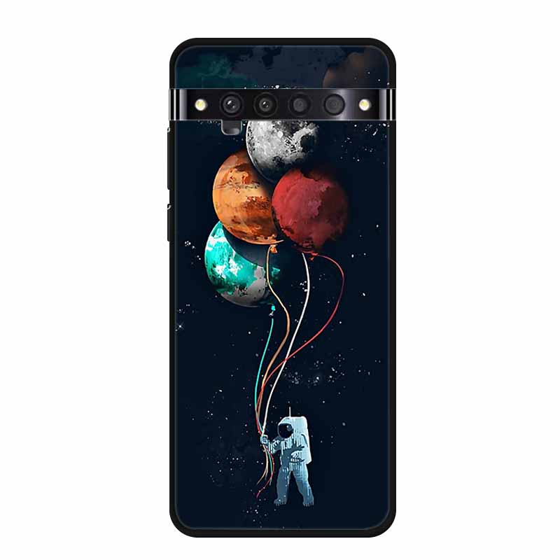 Für TCL 10 Pro Hüllen Weiches TPU Silikon Katze Löwe Rückseitenhüllen für TCL 10 Pro T799B T799H Cover Stoßfest Funda Capa TCL10Pro 6,47"