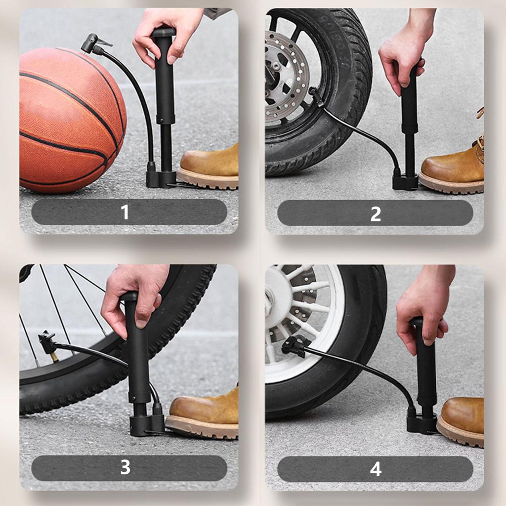 Portable Bike Floor Pump High Pressure Floor Bicycles Pump Inflator Cycling Small Manual Tire Pump Riding Accessories