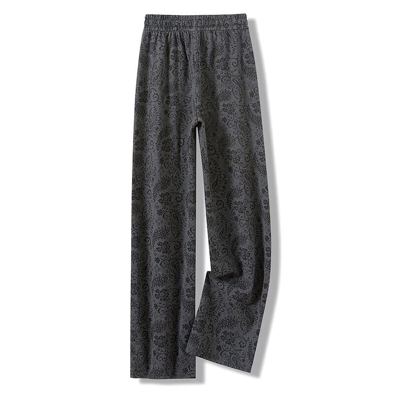 Women's Paisley Print Drawstring Casual Pants