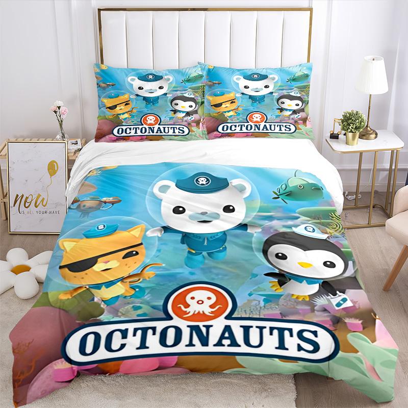 Octonauts Adventure Underwater Print 3Pcs Bedding Setduvet Cover With 2 Bedropillowcase Home Birthday Gift