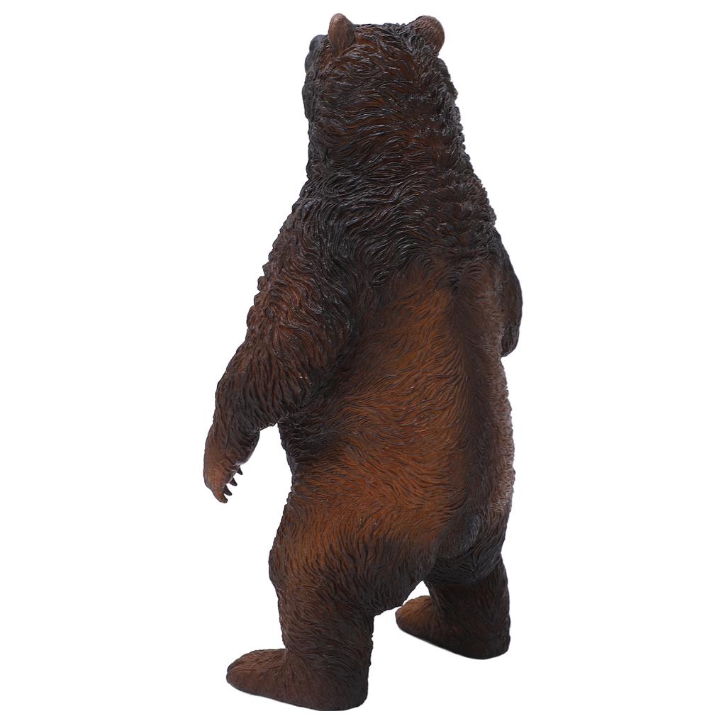 Brown Bear Figurine Lifelike Appearance Durable Plastic Stimulate Imagination Plastic Bear for Kids
