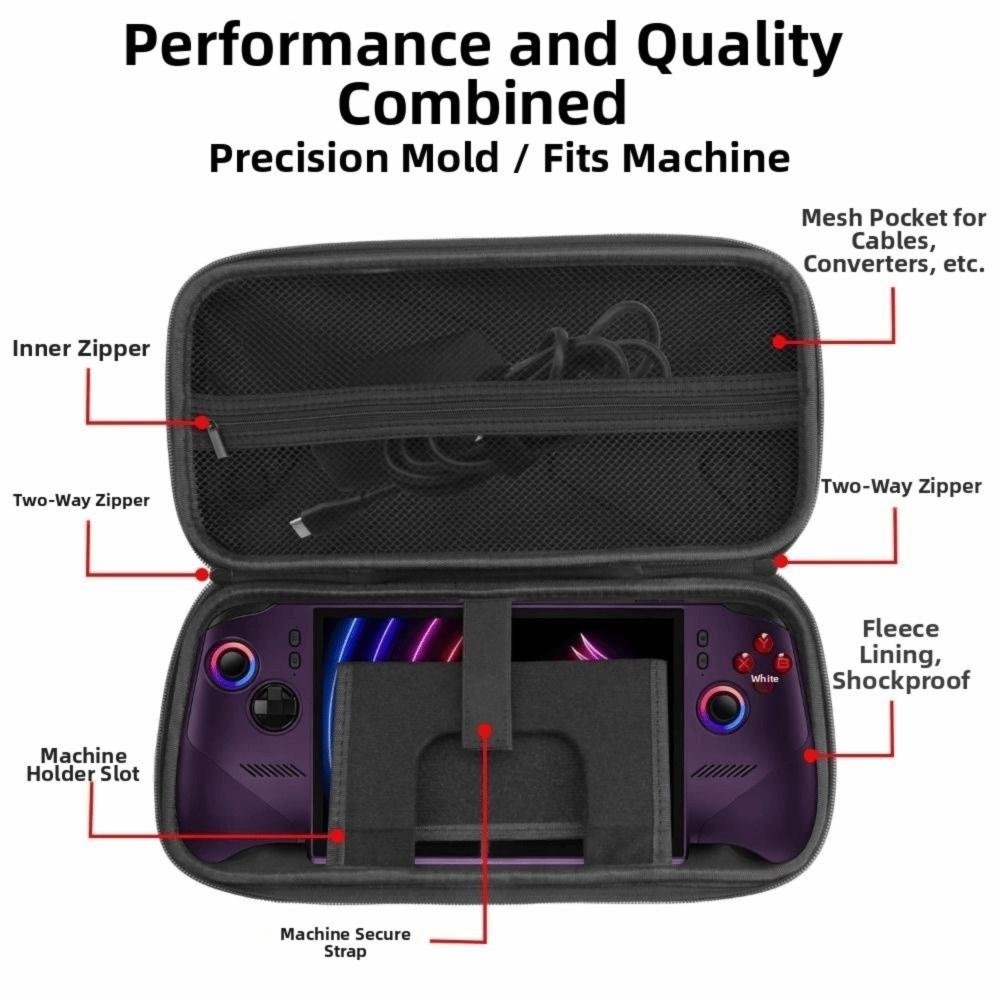 Shockproof Storage Bag EVA Protective Cover Carrying Case for MSI Claw 8 EX AI+ Game Console