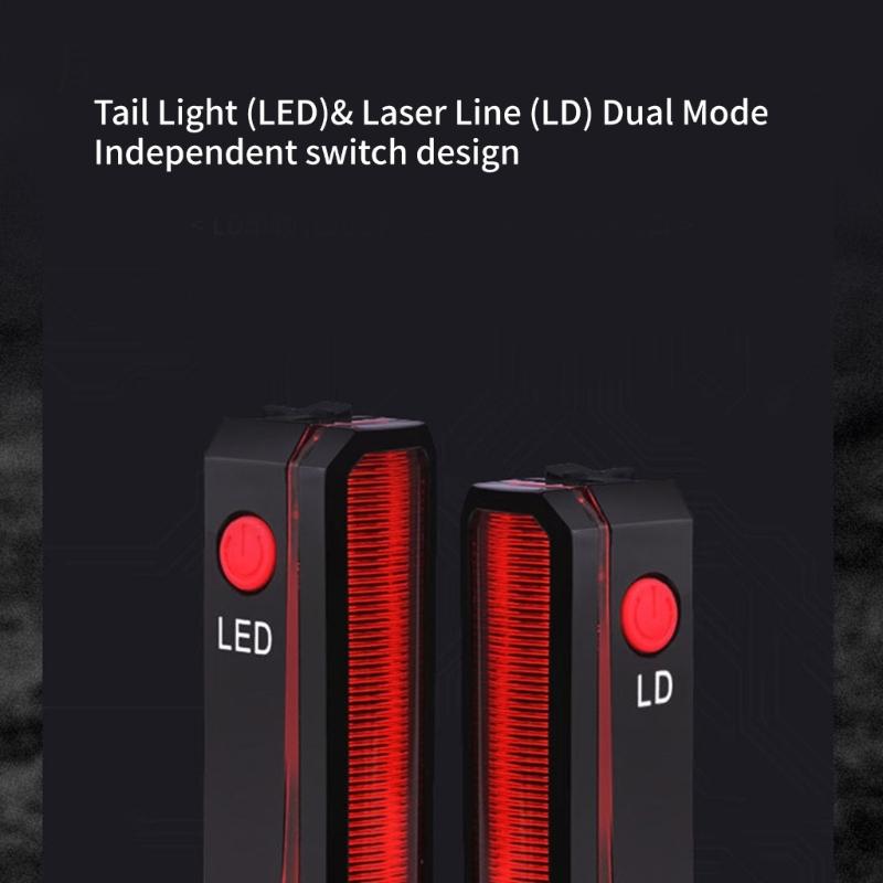 Visible Bicycles LED Rear Light Commuting Adventure Intelligent Flashes Tail Light for Sports & Leisures