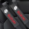 Car Accessories Carbon Fiber Seat Belt Shoulder Cover Breathable Protection Seat Belt For Suzuki Grand Vitara Swift Alto Jimny