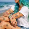 10 Sheets Colorful Mermaid Scales Temporary Tattoo Fake Body Art Sticker  Finger Hand Legs Arm