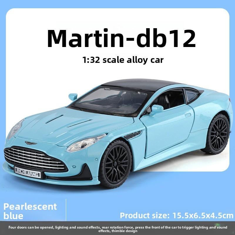 Aston Martin Db12 Diecast Car Model With Lights And Sound For Kids Playroom