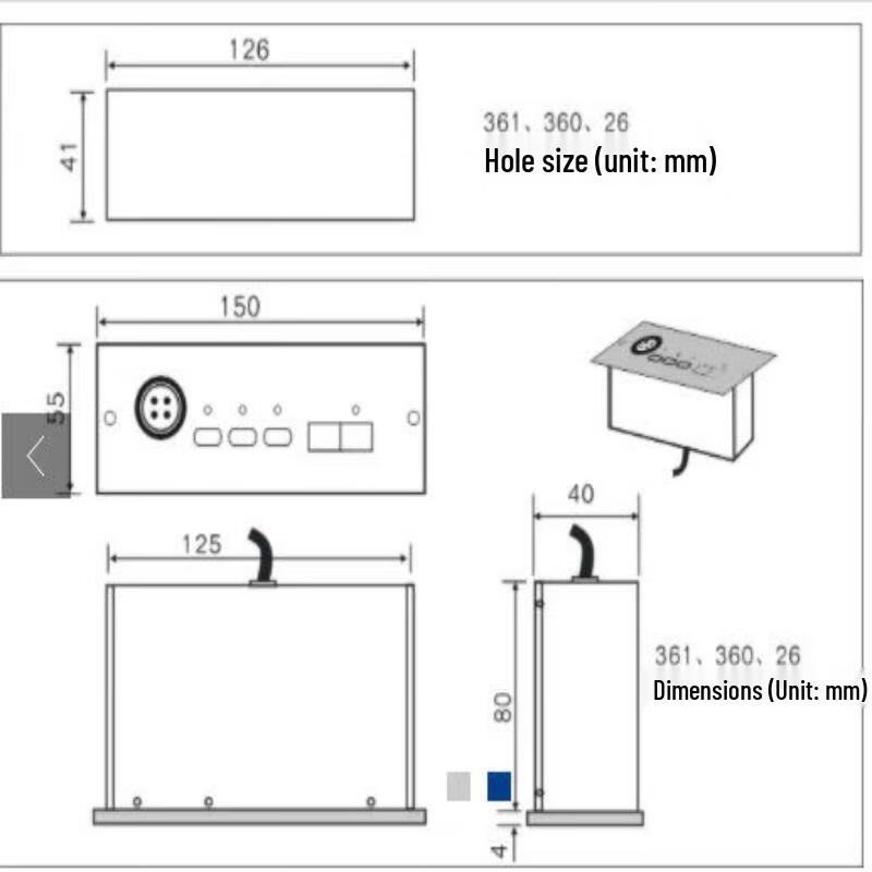 HuiDu HD-6680 Pro Embedded Wired Conference Microphone System (CN Version)