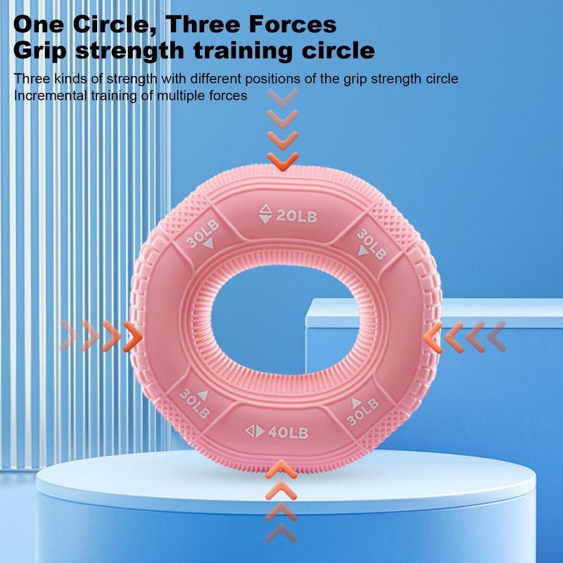 Silicone Adjustable Hand Grip 20-90LB Finger Gripping Ring Forearm Trainer Carpal Expander Muscle Workout Exercise Gym Fitness