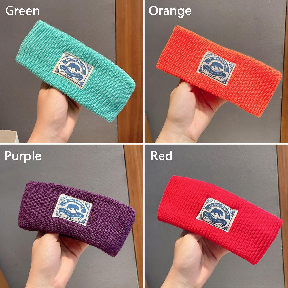 Winter Warm Thicken Soft Stretch Headwear Head Bands Knitted Headband Sports Hair Bands