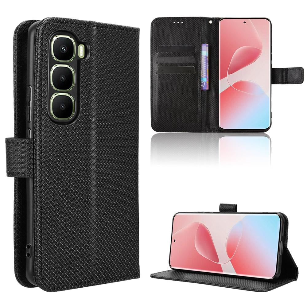Flip Cases für Infinix Hot 60 Pro+ Plus PU-Leder Ganzkörperschutz Stoßfest Langlebig Retro Handyhülle