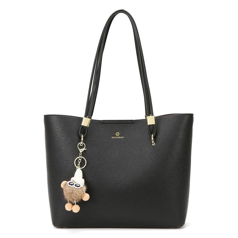 Tote Bag Commuter Bag Women s Fashion Large Capacity Tote Bag Premium Versatile Shoulder Bag чёрный