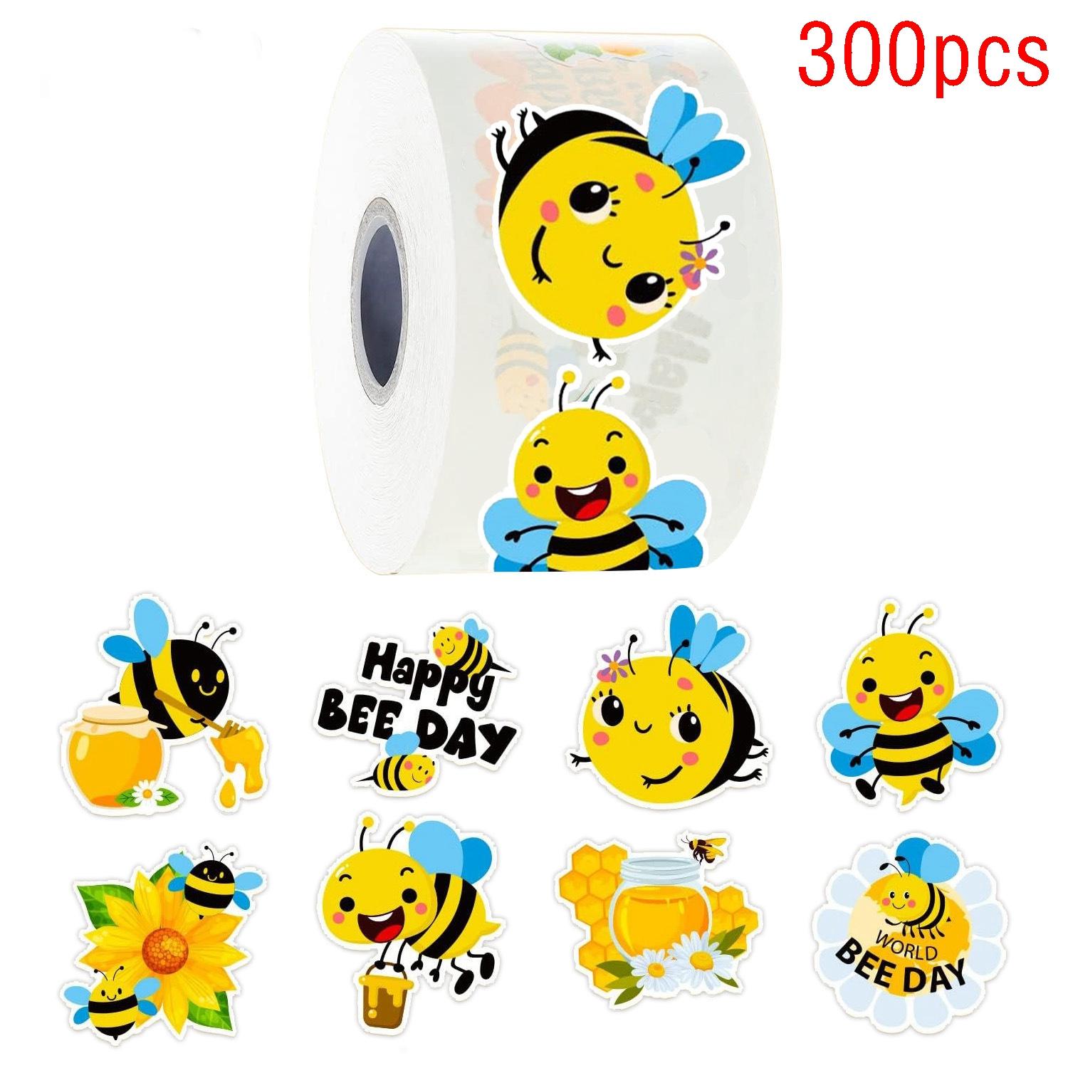 100-500Pcs Cartoon Premium-Quality Bee High-Standard Stickers High-Standard Cute Premium-Quality Decals Self-Assembly Superior-Grade Skateboard