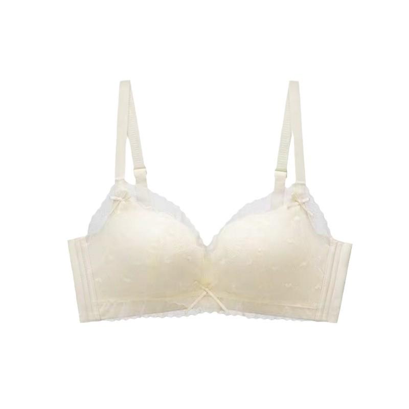 Lace Wire-Free Adjustable Bra Set for Small Chest - Anti-Sagging, Side Support