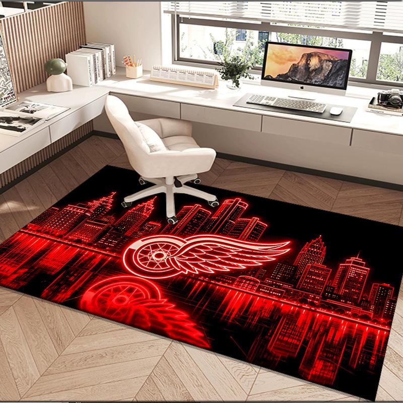 Red Wings Area Rug Suitable for Indoor And Outdoor,Carpets for Playroom, Homes, Offices, Living Rooms,Home Decor,Christmas Fan Gift