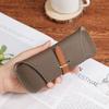 Eyewear Protector Eyeglasses Box Genuine Leather Glasses Case Fashion Sunglasses Bag  Women