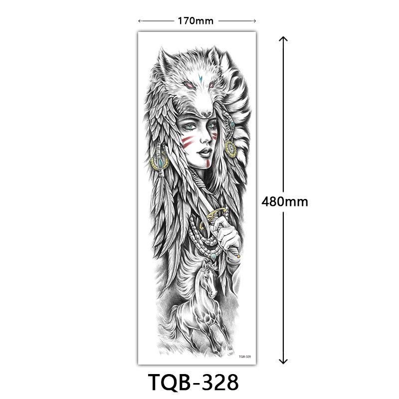 Full Arm Tattoo Sticker, Full Arm Big Picture Tattoo Sticker, Flower Arm Tattoo Sticker Tattoo