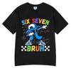 Six Seven Bruh Pi Day Dabbing Funny Cartoon Meme T Shirts Unisex Women Clothing Fashion Harajuku Cotton Casual Short Sleeve T-shirt