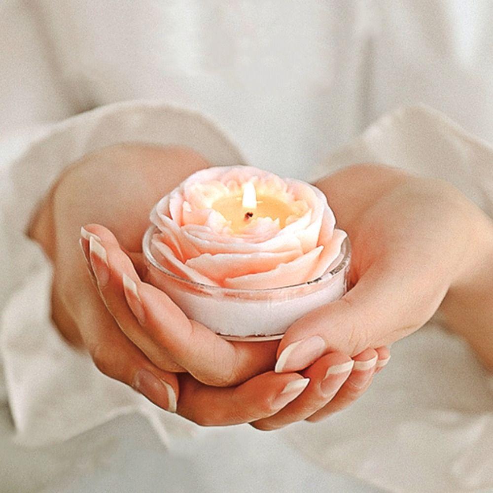 Souvenirs Gypsum Aromatherapy Austin Rose Soap Mold Flower Mould Silicone Mold Rose Candle Mold