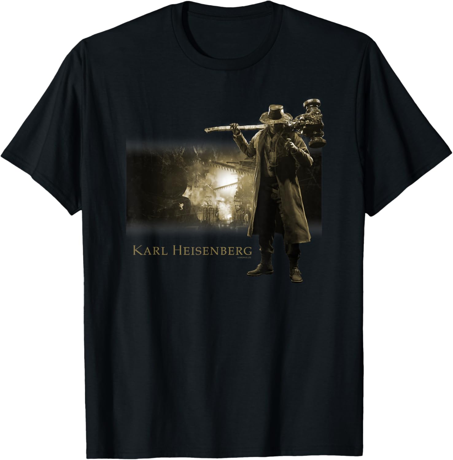 

Resident Evil Village Gold Edition Heisenberg T-Shirt Men s and Women s Summer Pure Cotton Clothing Fashion Short Sleeve T-sh... S разноцветный