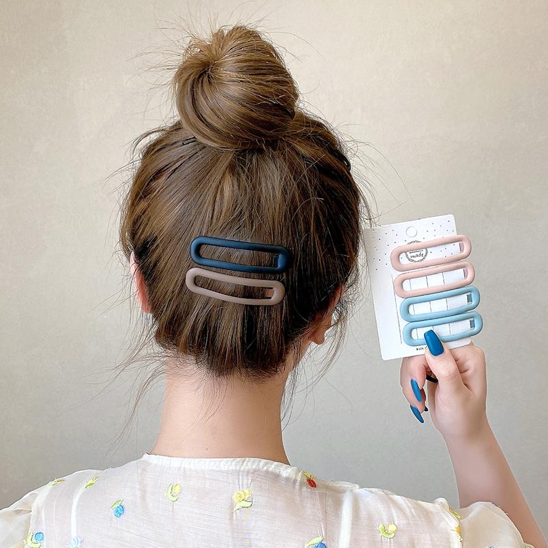 Hochwertige Mattierte Ovale Basis-Haarnadeln Damen Mädchen Haarspangen Nadeln Haarspangen Accessoires Haarspange Haargreifer Kopfschmuck