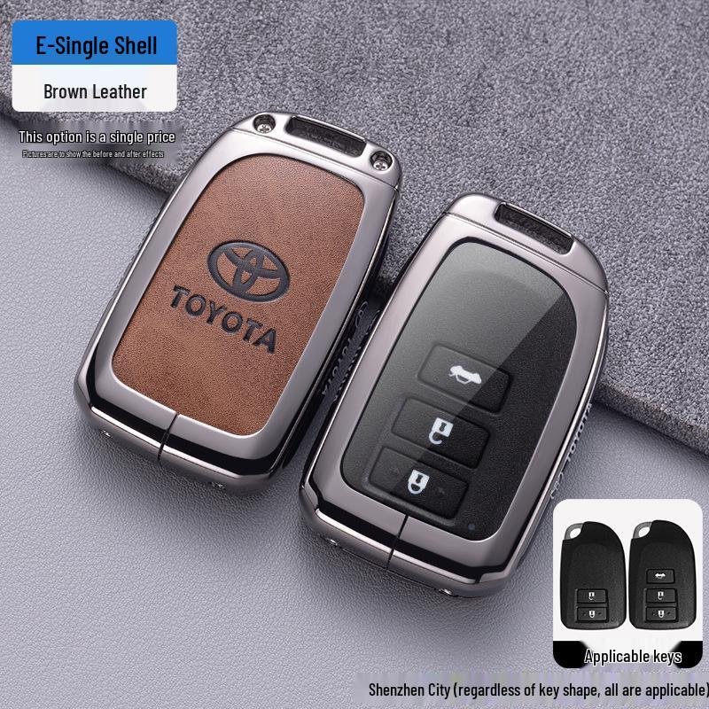 Compatible Key Cover for Toyota Yaris X, Vios FS, Yaris L, and Older Models Remote Controls.