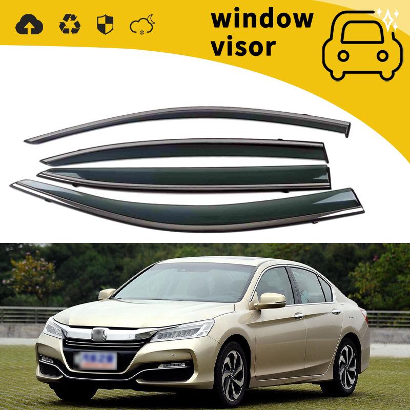 Fits 07-23 Honda Accord Door Rain Guards, Window Eyebrows & Rain Deflectors