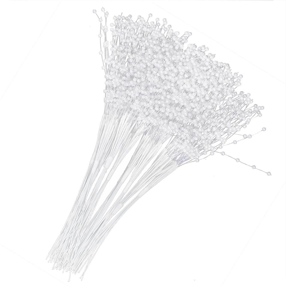100pcs ABS Material Pearl Sticks 3mm Bead DIY Accessories String Pearls Wedding Party