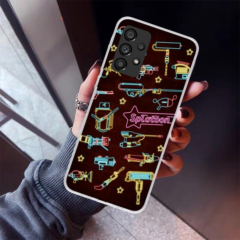 Spiel S-Splatoons Handyhülle Für Samsung Galaxy A12 A52S A42 A32 A22 A51 A50 Note 20 Ultra 10 S10 Plus A71 A70 A31 A30 A10S Galax