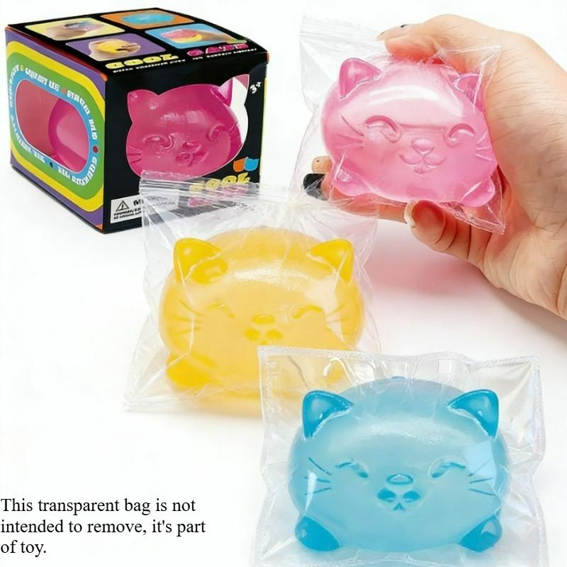 2 Stück Taba Squishy Vierfarbige Katzen-Quetschspielzeuge – Langsam aufsteigend, Stressabbau-Spielzeug, Büro-Schreibtischdekoration, Oster-, Halloween- & Geburtstagsfeier-Geschenke