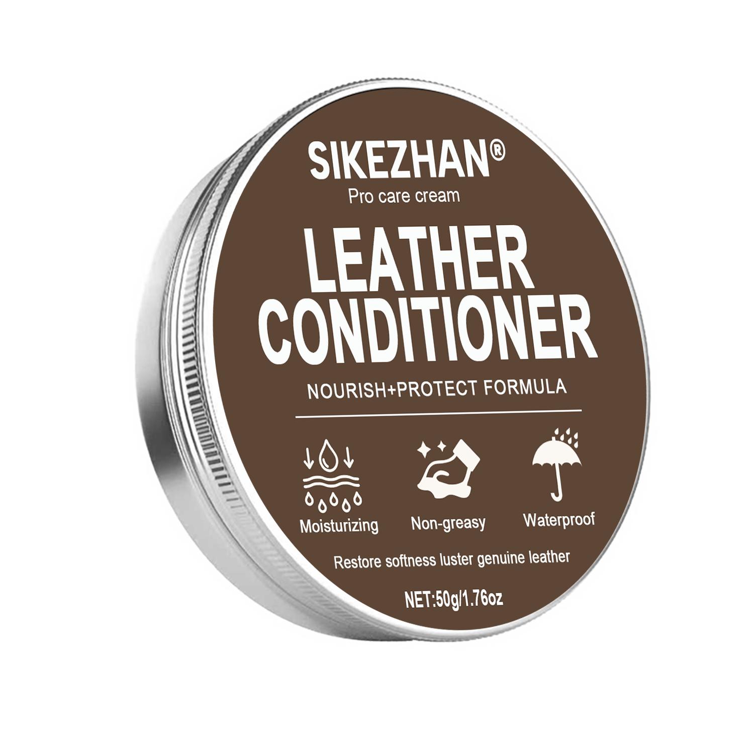 

Leather Repair&Care:Cleaner,Conditioner,Balm-Scratch Remover,Polish Restorer,Color Renewer Sofas,Car Seats,Shoes-Solution 50g