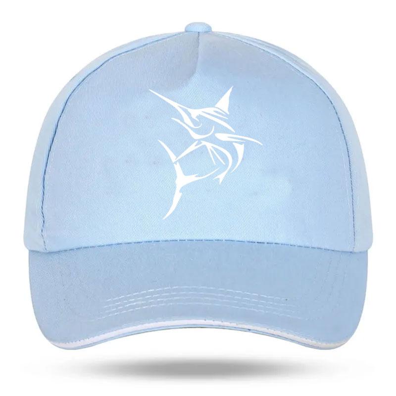 Marlin Fish Large swordfish Fishing Print Baseball Cap Unisex Women Parent-child Hats Outdoor Adjustable Caps Trucker Hat wayne
