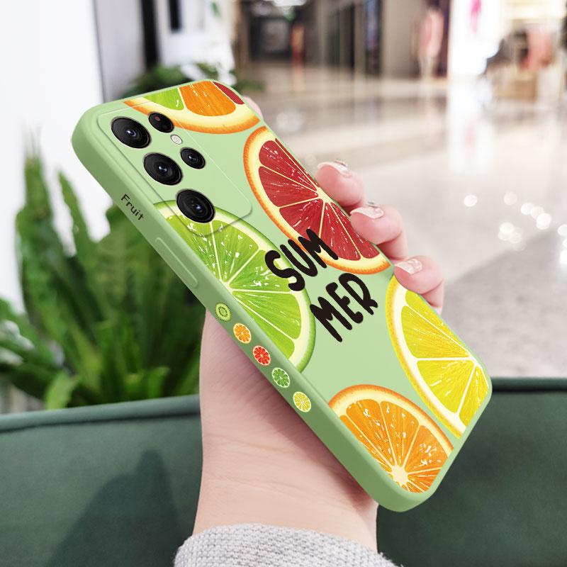 

Juicy Plump Fruit Phone Case For Samsung Galaxy S26 Plus Ultra Silicone Cover Galaxy S26 Ultra