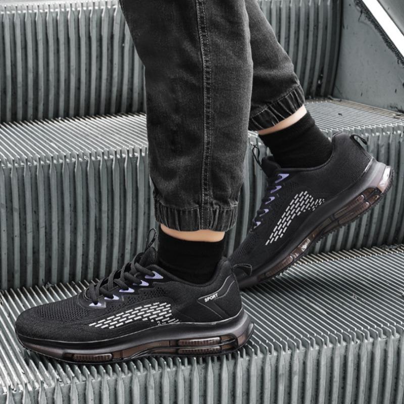 Pánská obuv velké velikosti, Prodyšná síťovaná obuv, Boty na volný čas, Sportovní obuv, Běžecké boty s tlustou podrážkou pro zvýšení výšky