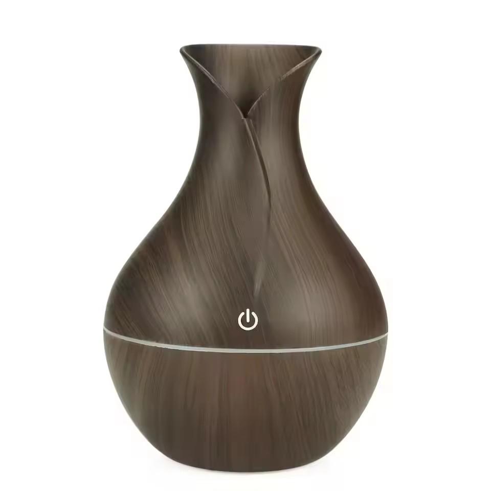 USB Ultrasonic Cool Mist Sprayer Essential Oil Fragrance 200ml Mini Home Wood Grain Air Humidifier Electric Air Aroma Diffuser