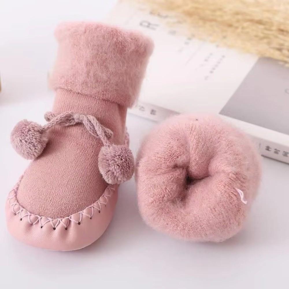 Plush Newborn Baby Shoes Casual Anti-Slip Socks New Floor Toddler Socks  Infant Girls Boys