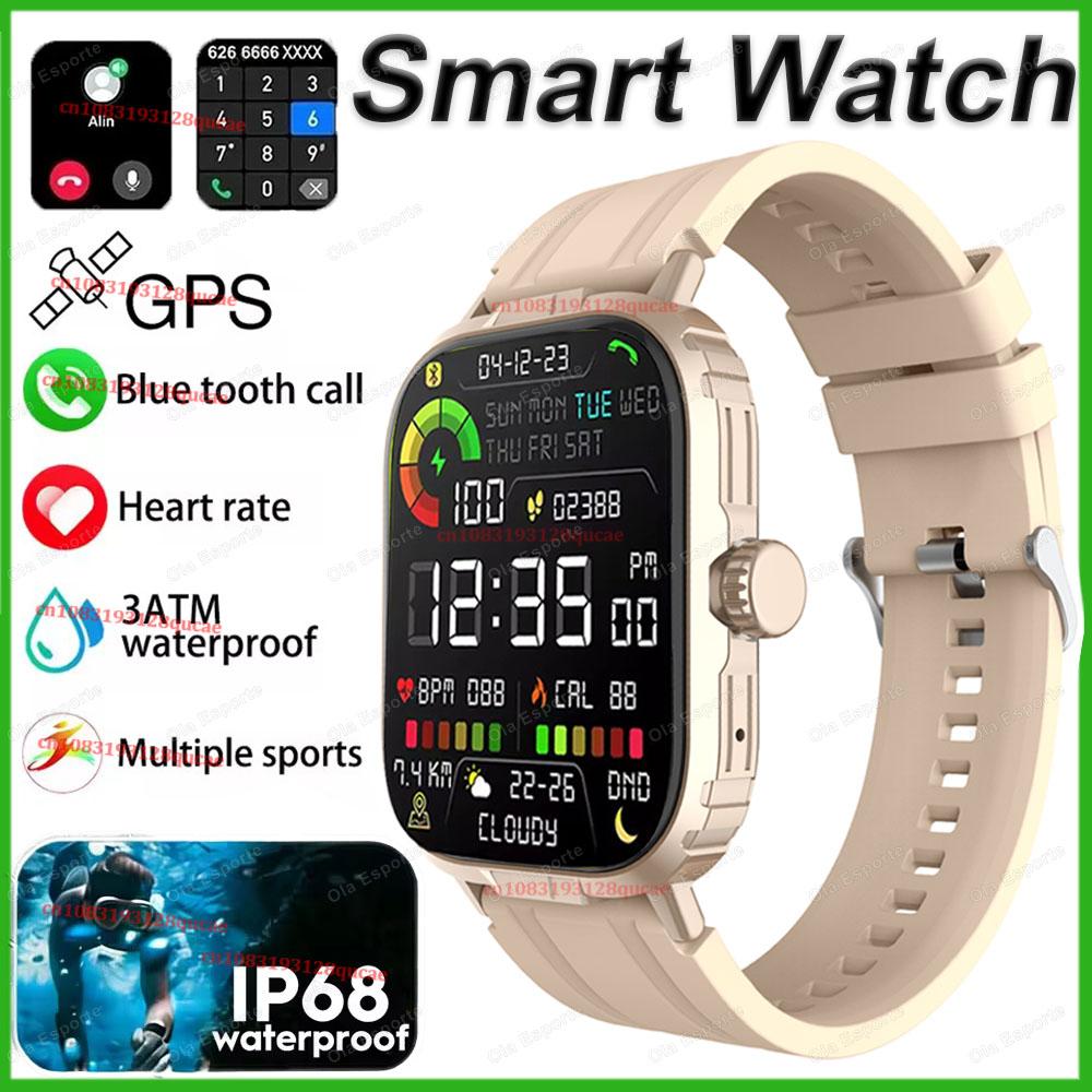 Military Smartwatch GPS Men IP68 Waterproof Outdoor Sports Tracker HD Bluetooth Calls Smart Watch New For Android IOS Hw12