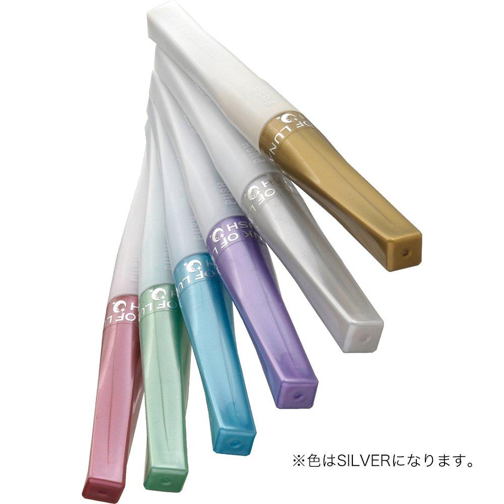 Kuretake Metallic Brush Wink of Luna Pen, Brush, Silver, DBB190-102
