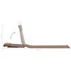 Foldable Beach Mat 2 Pcs Steel and Fabric Brown