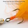 5Pcs Metal Baits Fishing Lures with Treble Hook Bright Color Compact Design Portable Rotating Sequins Crankbait for Bass Trout Perch