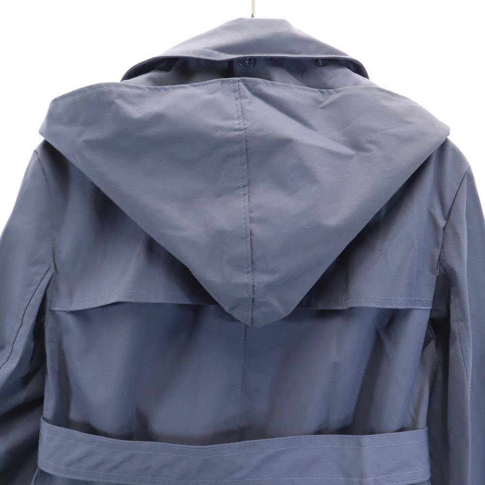 VINTAGE 70s 80s dead stock Long sleeve trench coat Blue Men's Used