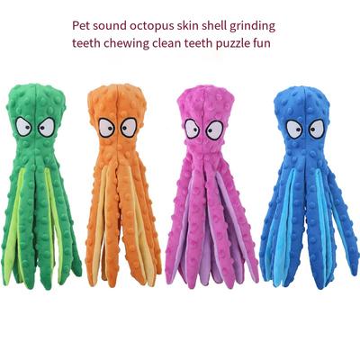 Haustier Plüsch Spielzeug Katze Hund Stimme Octopus Shell Puzzle Spielzeug Biss Beständig Interaktive Haustier Hund Zähne Reinigung Kauen Spielzeug pet Liefert