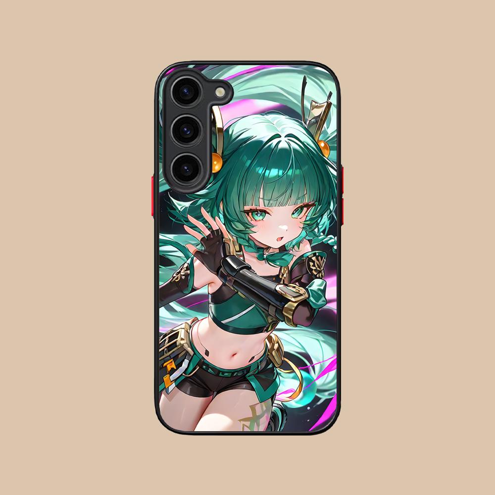 Zenless Zone Zero QingYi Phone Case for Samsung Galaxy S25 S24 S23 S22 S21 Plus FE Ultra Colorful Silicone Cover Luxury Cover
