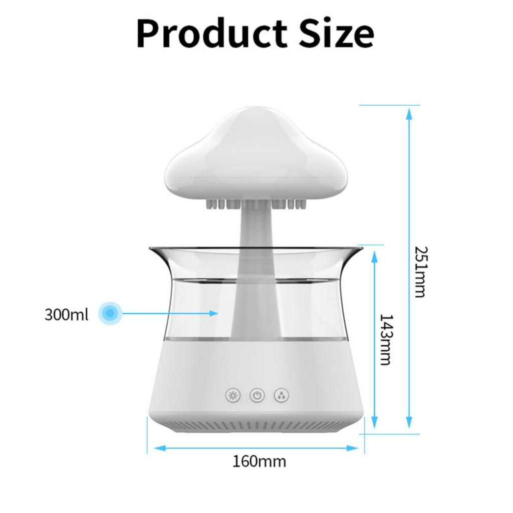 10W Sleep Aid Aromatherapy Machine Humidifier 7 Colors 36dB Low Noise Aroma Essential Oil Diffuser Night Light For Home Office Bedroom