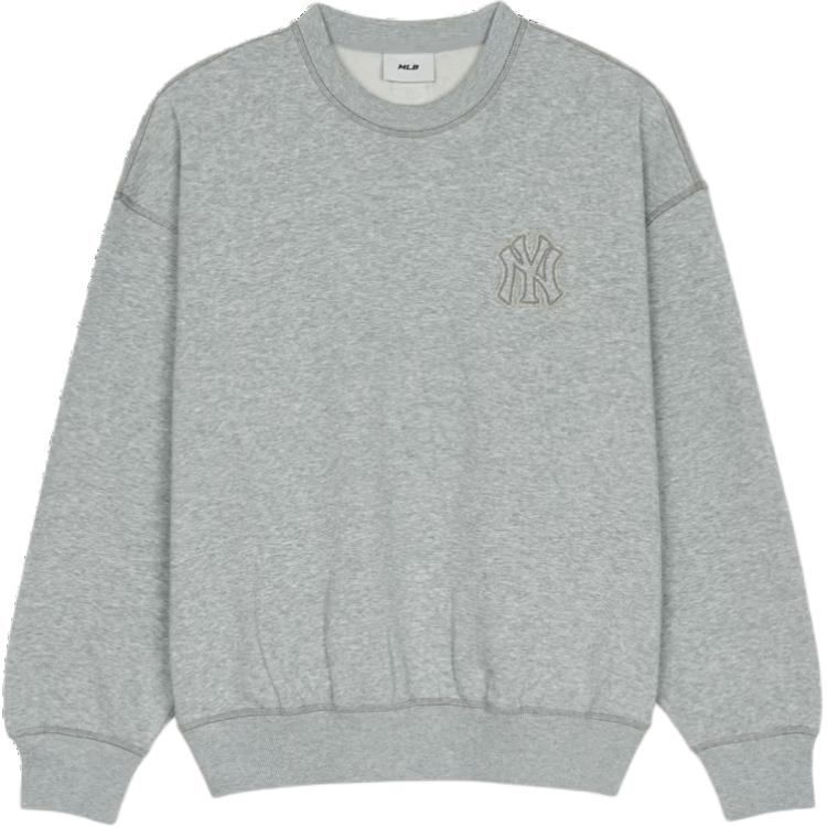 New MLB Overfit New York Yankees Coopers Logo Mega Sweatshirt Unisex Gray 3AMTB0251-50MGS