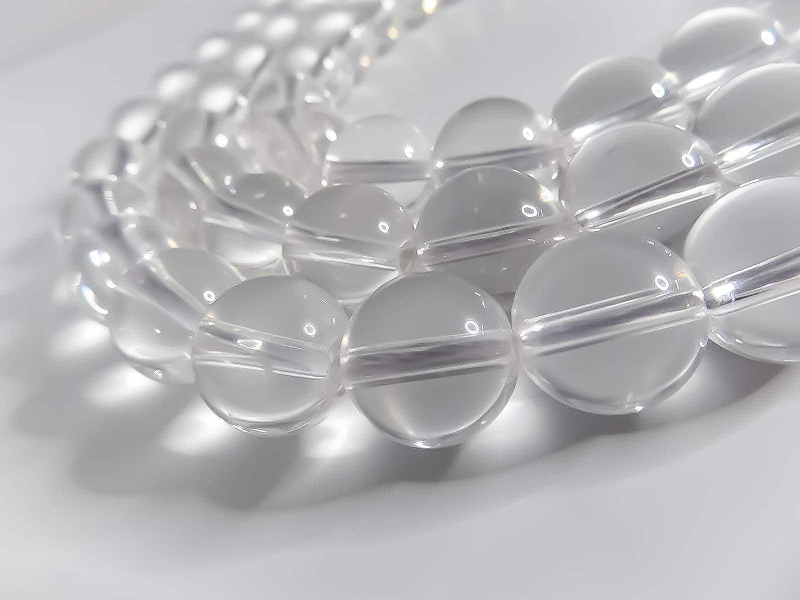 

Finest 5A Crystal Sold in Sets Natural Stone Beads Power Stone [SmileStone] (Approx. 38cm) (8mm (5A))