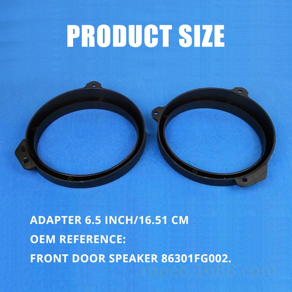 Pair Shockproof Speaker Spacer Brackets Universal Sound Enhancer Gasket Set 6.5inch Replacement Spacer Gasket for Auto