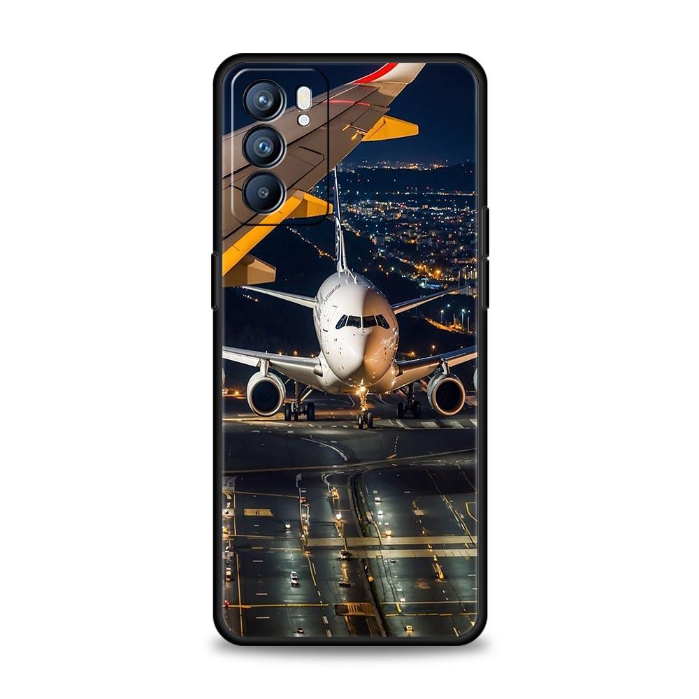 Travel-Nspired Airplane Route Phone Case For Oppo A17 A31 A54 A57 A78 A79 A98 Find X5 X6 Reno 6 7 8 10 11 12 13 F Pro Soft TPU