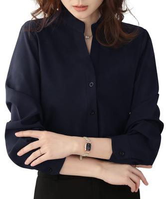 Yino Chiffon Skipper Shirt Elegant and Long Fall Women's Blouse, Classy, Flattering, Slimming, Sleeve, Stylish, Feminine, Gentle, Attractive, Casual,