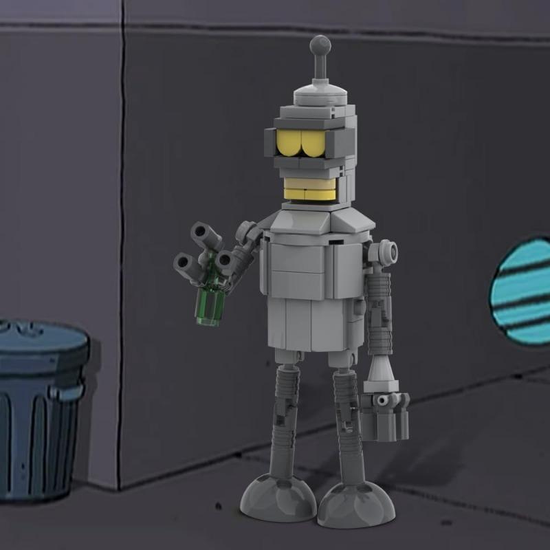 Futurama Bender Stavebnice, Robot Populární Komedie Anime Postavy Akční Figurky Panenky Mecha Model Hračky, Sběratelské Dárky pro Fanoušky